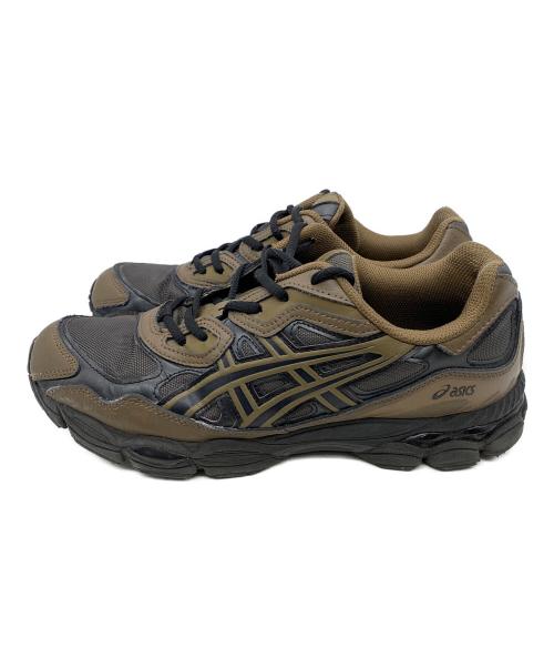 asics（アシックス）asics (アシックス) ローカットスニーカー ブラウン×ブラック サイズ:28の古着・服飾アイテム