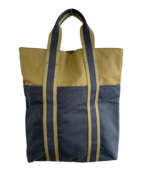 HERMES（エルメス）HERMES (エルメス) トートバッグ ブラック×グリーンの古着・服飾アイテム