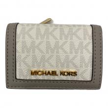 MICHAEL KORS（マイケルコース）の古着「コンパクトウォレット」｜ホワイト×グレー