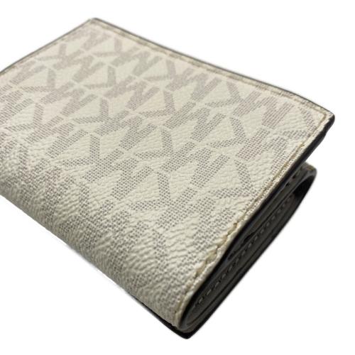 MICHAEL KORS（マイケルコース）MICHAEL KORS (マイケルコース) コンパクトウォレット ホワイト×グレーの古着・服飾アイテム