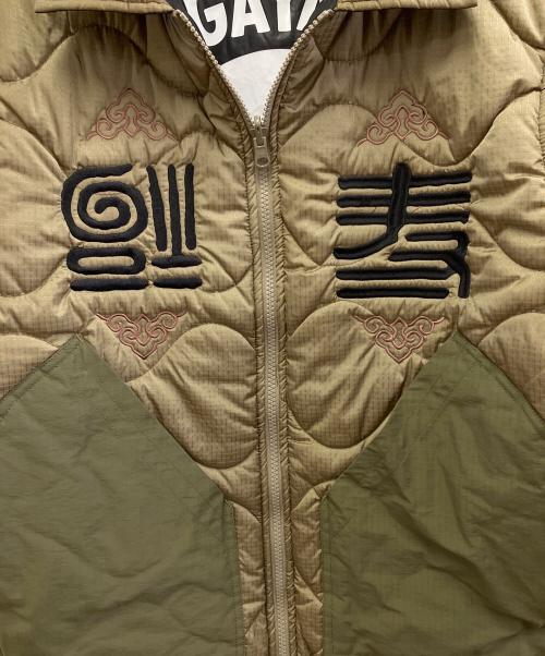 世田谷ベース（セタガヤベース）世田谷ベース (セタガヤベース) キルティング・リバーシブルジャケット ブラック×グリーン サイズ:Mの古着・服飾アイテム