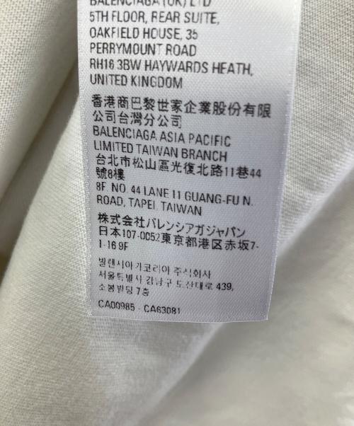 BALENCIAGA（バレンシアガ）BALENCIAGA (バレンシアガ) 半袖カットソー ホワイト サイズ:Mの古着・服飾アイテム