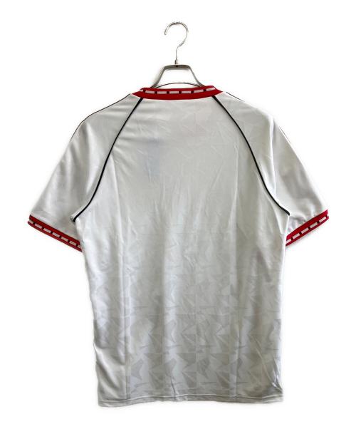 adidas（アディダス）adidas (アディダス) トレーニングウェア ホワイト×レッド サイズ:J XL 未使用品の古着・服飾アイテム