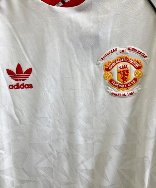 adidas（アディダス）adidas (アディダス) トレーニングウェア ホワイト×レッド サイズ:J XL 未使用品の古着・服飾アイテム