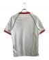adidas (アディダス) トレーニングウェア ホワイト×レッド サイズ:J XL 未使用品：6000円
