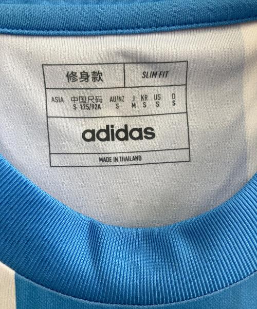 adidas（アディダス）adidas (アディダス) トレーニングウェア ブルー×ホワイト サイズ:J M 未使用品の古着・服飾アイテム