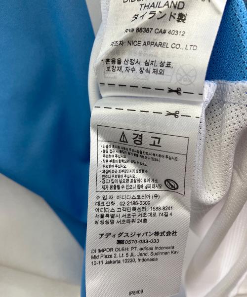 adidas（アディダス）adidas (アディダス) トレーニングウェア ブルー×ホワイト サイズ:J M 未使用品の古着・服飾アイテム