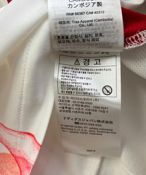 Y-3（ワイスリー）Y-3 (ワイスリー) トレーニングウェア ホワイト×レッド サイズ:J L 未使用品の古着・服飾アイテム