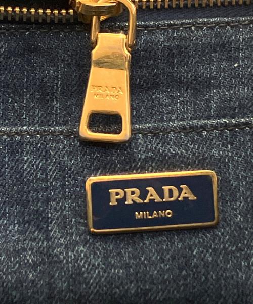 PRADA（プラダ）PRADA (プラダ) カナパデニムトートバッグ インディゴの古着・服飾アイテム