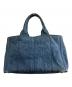 PRADA (プラダ) カナパデニムトートバッグ インディゴ：26000円