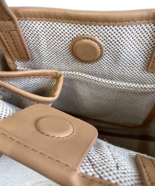 TORY BURCH（トリーバーチ）TORY BURCH (トリーバーチ) トートバッグ ベージュ×ブラウンの古着・服飾アイテム