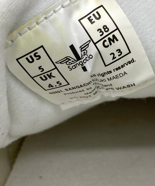 Sangacio（サンガッチョ）SANGACIO (サンガッチョ) ローカットスニーカー ホワイト サイズ:23の古着・服飾アイテム