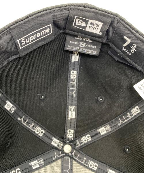 New Era（ニューエラ）New Era (ニューエラ) Supreme (シュプリーム) キャップ ブラック×グリーン サイズ:7 3/8(58.7㎝)の古着・服飾アイテム