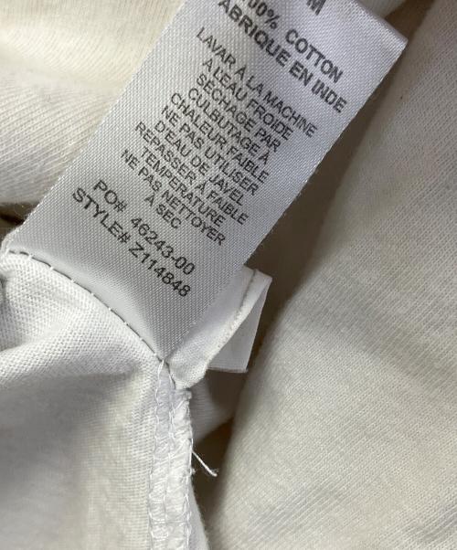stussy（ステューシー）stussy (ステューシー) 長袖カットソー ホワイト×グリーン サイズ:Mの古着・服飾アイテム