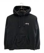stussyステューシー）の古着「プルオーバーパーカー」｜ブラック