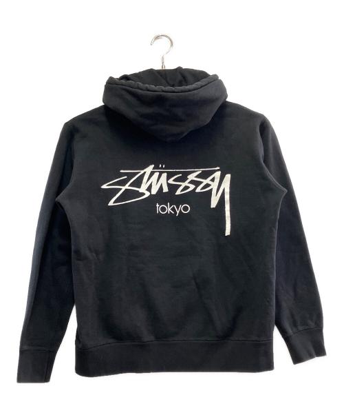 stussy（ステューシー）stussy (ステューシー) プルオーバーパーカー ブラック サイズ:Mの古着・服飾アイテム