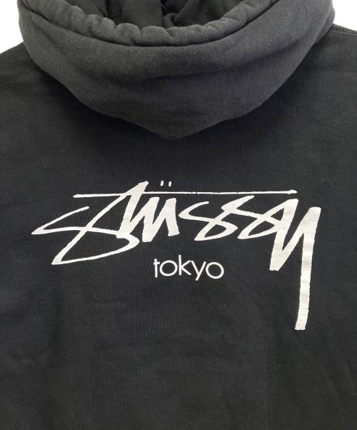stussy（ステューシー）stussy (ステューシー) プルオーバーパーカー ブラック サイズ:Mの古着・服飾アイテム