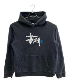 stussy（ステューシー）の古着「プルオーバーパーカー」｜ブラック