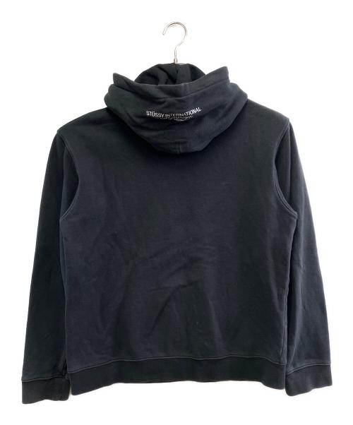 stussy（ステューシー）stussy (ステューシー) プルオーバーパーカー ブラック サイズ:Mの古着・服飾アイテム
