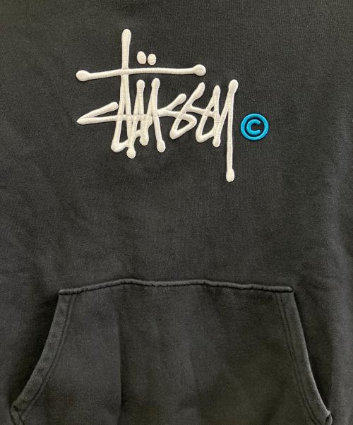 stussy（ステューシー）stussy (ステューシー) プルオーバーパーカー ブラック サイズ:Mの古着・服飾アイテム
