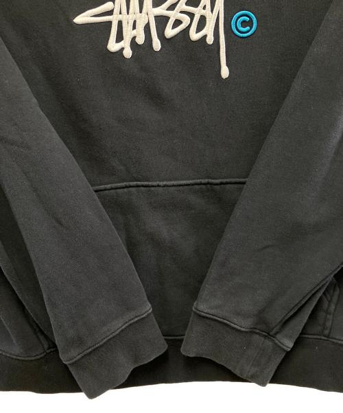 stussy（ステューシー）stussy (ステューシー) プルオーバーパーカー ブラック サイズ:Mの古着・服飾アイテム