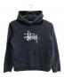 stussy（ステューシー）の古着「プルオーバーパーカー」｜ブラック