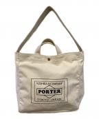 PORTER×CASE LOWERCASEポーター×ケース ローワーケース）の古着「2WAYトートバッグ」｜ベージュ