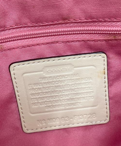 COACH（コーチ）COACH (コーチ) ハンドバッグ アイボリーの古着・服飾アイテム