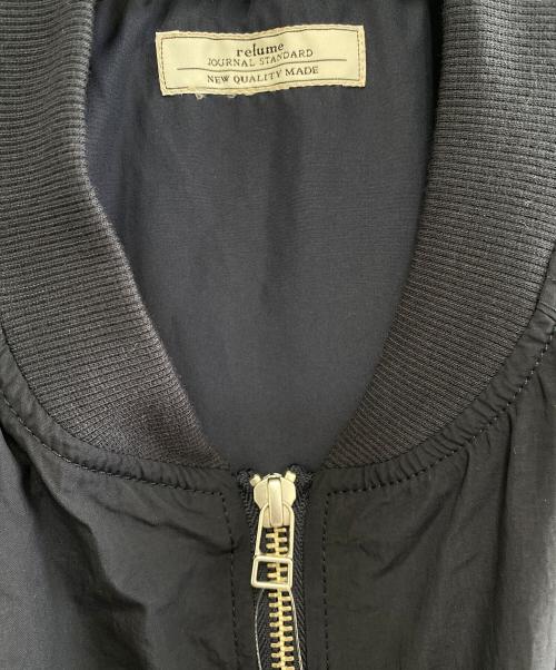 JOURNAL STANDARD relume（ジャーナルスタンダード レリューム）JOURNAL STANDARD relume (ジャーナルスタンダード レリューム) ウォッシャブルナイロンタッサーMA-1 ネイビー サイズ:F 未使用品の古着・服飾アイテム