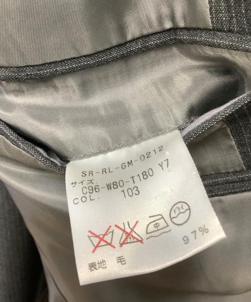 POLO RALPH LAUREN（ポロ・ラルフローレン）POLO RALPH LAUREN (ポロ・ラルフローレン) セットアップスーツ グレー サイズ:C96－W80－T180 Y7の古着・服飾アイテム
