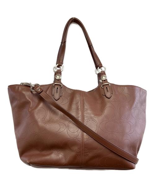 COACH（コーチ）COACH (コーチ) トートバッグ ブラウンの古着・服飾アイテム