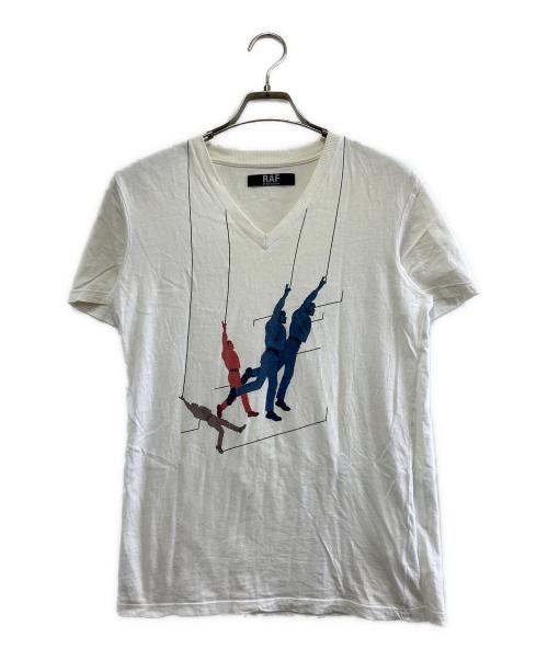 RAF SIMONS（ラフシモンズ）RAF SIMONS (ラフシモンズ) 半袖カットソー ホワイト サイズ:Sの古着・服飾アイテム