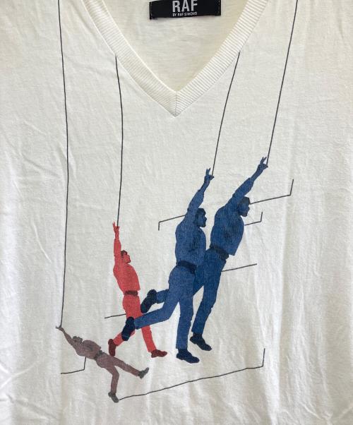 RAF SIMONS（ラフシモンズ）RAF SIMONS (ラフシモンズ) 半袖カットソー ホワイト サイズ:Sの古着・服飾アイテム