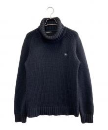 BURBERRY BLACK LABEL（バーバリーブラックレーベル）の古着「厚手ニット」｜ブラック