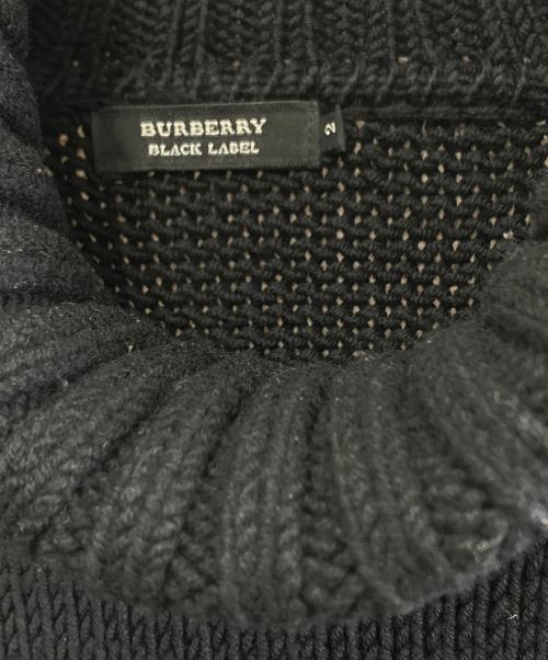 BURBERRY BLACK LABEL（バーバリーブラックレーベル）BURBERRY BLACK LABEL (バーバリーブラックレーベル) 厚手ニット ブラック サイズ:2の古着・服飾アイテム