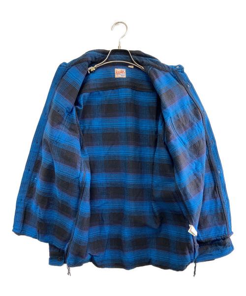 HOUSTON（ヒューストン）HOUSTON (ヒューストン) CPOジャケット ブラック×ブルー サイズ:XLの古着・服飾アイテム