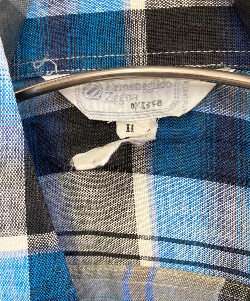 ERMENEGILDO ZEGNA（エルメネジルド・ゼニア）Ermenegildo Zegna (エルメネジルド・ゼニア) 長袖シャツ ブルー サイズ:2の古着・服飾アイテム