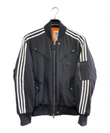 adidas（アディダス）の古着「パデッドジャケット」｜ブラック