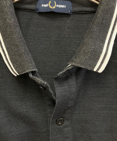FRED PERRY（フレッドペリー）FRED PERRY (フレッドペリー) ポロシャツ ブラック サイズ:LーFPの古着・服飾アイテム