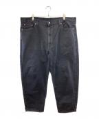 LEVI'Sリーバイス）の古着「バギーデニムパンツ」｜ブラック