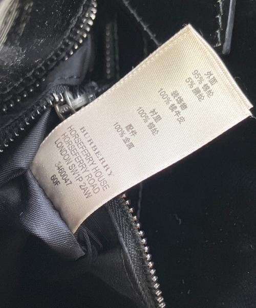 BURBERRY（バーバリー）BURBERRY (バーバリー) ハンドバッグ ブラック×グレーの古着・服飾アイテム