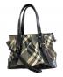 BURBERRY (バーバリー) ハンドバッグ ブラック×グレー：8000円