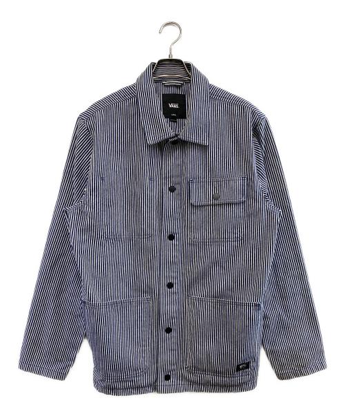 VANS（ヴァンズ）VANS (ヴァンズ) ヒッコリーストライプチョアコート ネイビー×ホワイト サイズ:Lの古着・服飾アイテム