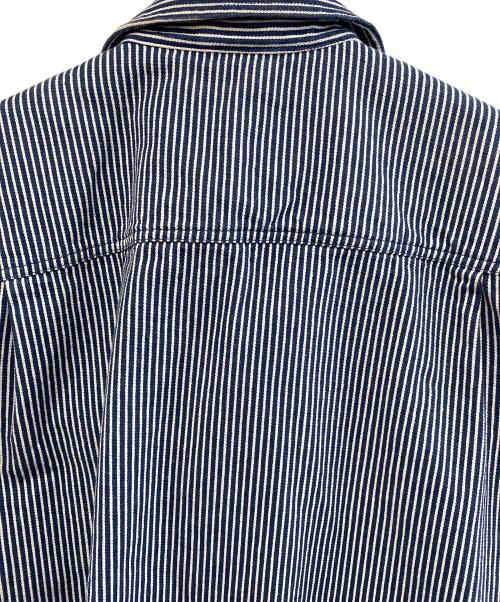 VANS（ヴァンズ）VANS (ヴァンズ) ヒッコリーストライプチョアコート ネイビー×ホワイト サイズ:Lの古着・服飾アイテム