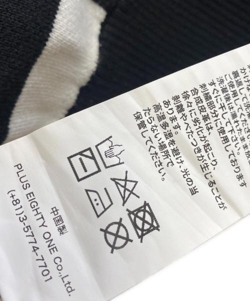 SUPPLIER（サプライヤー）SUPPLIER (サプライヤー) 厚手ニット ブラック×ホワイト サイズ:Sの古着・服飾アイテム