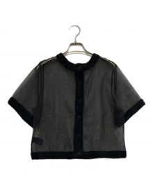 UNITED ARROWS（ユナイテッドアローズ）の古着「半袖ブラウス」｜ブラック