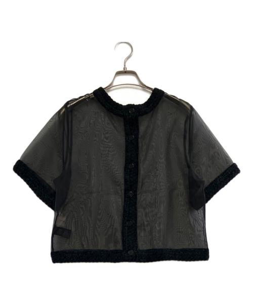 UNITED ARROWS（ユナイテッドアローズ）UNITED ARROWS (ユナイテッドアローズ) 半袖ブラウス ブラック サイズ:FREEの古着・服飾アイテム