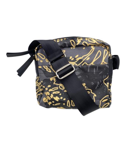 Vivienne Westwood（ヴィヴィアンウエストウッド）Vivienne Westwood (ヴィヴィアンウエストウッド) ショルダーバッグ ブラック×ベージュの古着・服飾アイテム