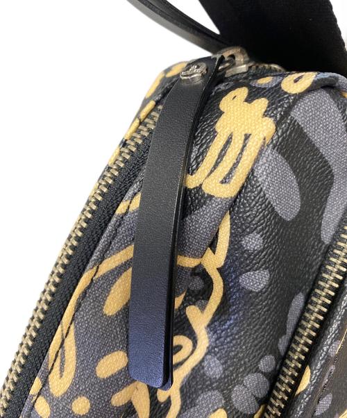 Vivienne Westwood（ヴィヴィアンウエストウッド）Vivienne Westwood (ヴィヴィアンウエストウッド) ショルダーバッグ ブラック×ベージュの古着・服飾アイテム