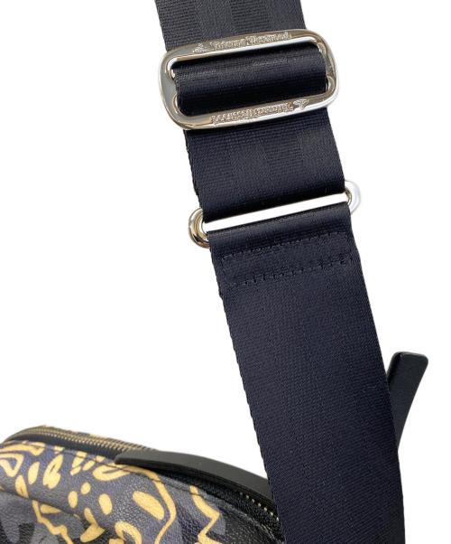 Vivienne Westwood（ヴィヴィアンウエストウッド）Vivienne Westwood (ヴィヴィアンウエストウッド) ショルダーバッグ ブラック×ベージュの古着・服飾アイテム